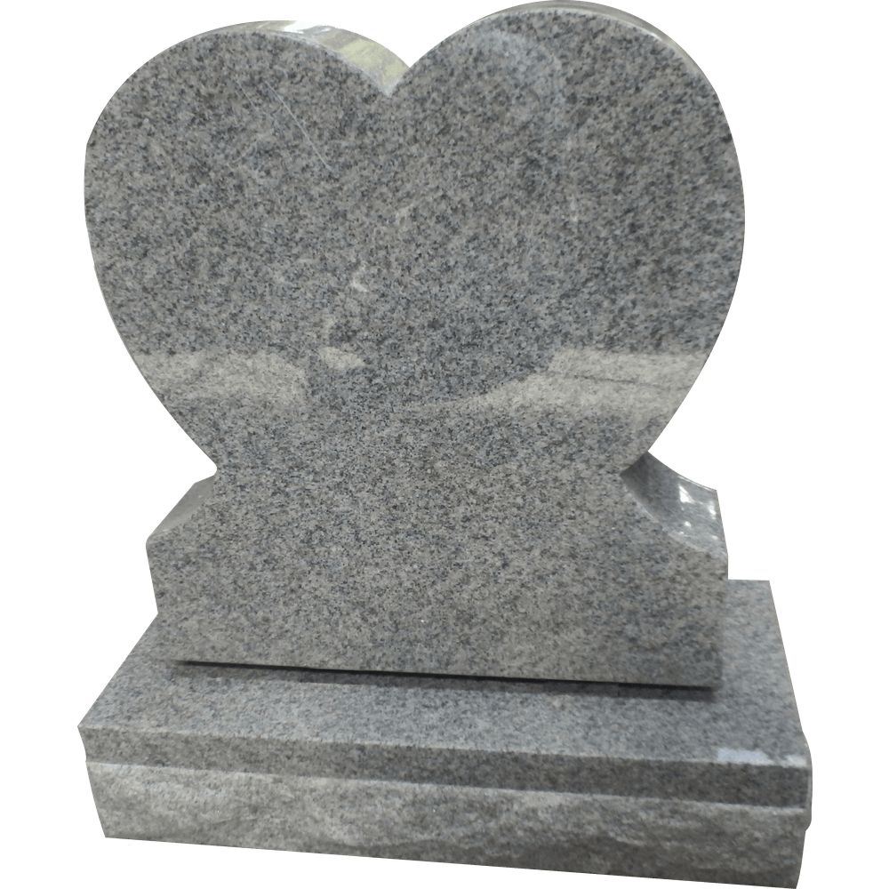 AG-193 Single Heart Monument granite monument design